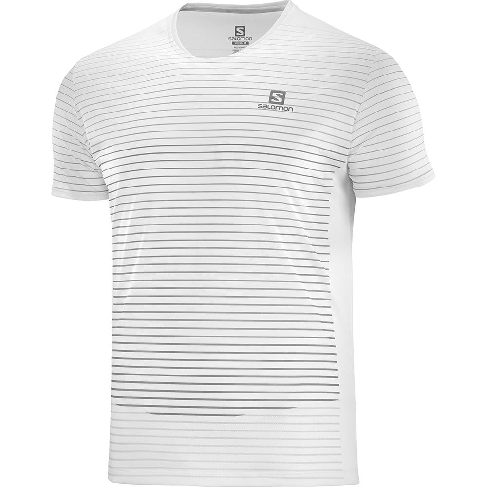 Camisetas Salomon Hombre Blancas - Salomon Argentina SENSE M,719682-KZD